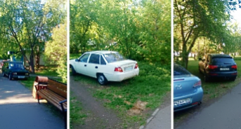 В Красноярске автоматизировали механизм привлечения к ответственности за парковку на газонах